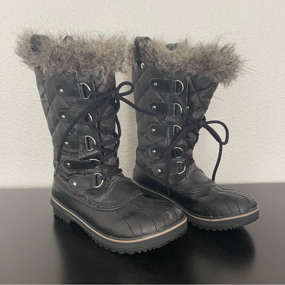 SOREL TOFINO II WATERPROOF BOOTS BLACK SIZE 8.5